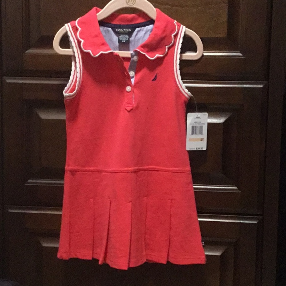 NAUTICA (NEW) little girl dress (2T) with tag.